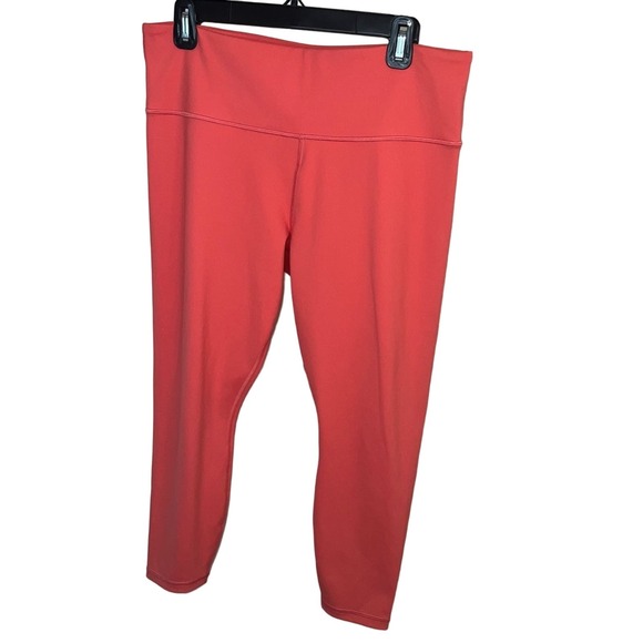 Athleta Elation 7/8 Tight  Orange Coral Size LP Large Petite - Picture 12 of 12